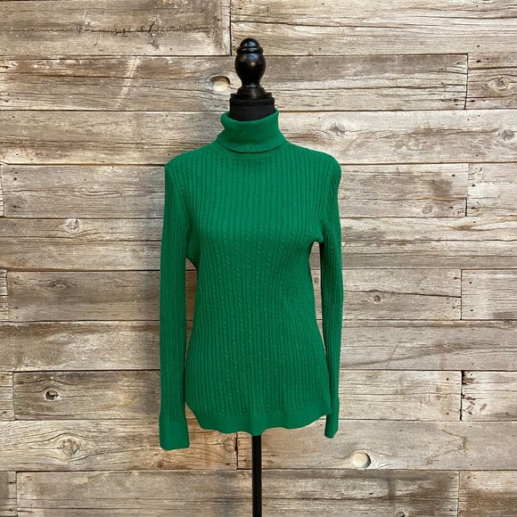 💚Emerald Green Talbots Turtleneck💚 - Picture 1 of 7